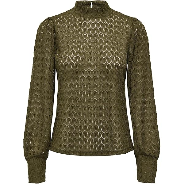 ONLY onlemma L/S High Neck Top Noos Jrs Shirt met lange dames,Ombre Blue/Detail: melange,XS