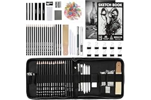 UCAMP Juego de 35 piezas de Set Dibujo Artístico, Set de Lápices con Bolsa para Artistas, Profesores y Principiantes