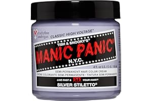 Manic Panic Silver Stiletto Classic Creme, Vegan, Cruelty Free, Semi Permanent Hair Dye 118ml