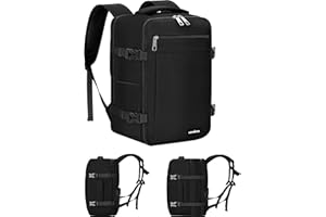 MOCOCITO Zaino Ryanair Wizzair 40x30x20,Zaino da Viaggio Espandibile 24-30L Porta PC Laptop 15.6" Bagaglio a Mano Cabina Aereo per Vueling,Easyjet Compatto Leggero Donna Uomo Daypack Casual Lavoro
