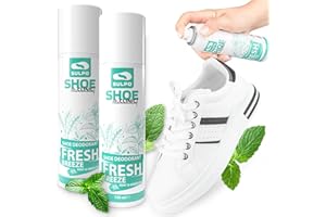 SULPO Shoe Clinic dezodorant do butów - przeciw nieprzyjemnemu zapachowi - spray do butów odor stop - odświeżający spray do usuwania zapachu z butów - mięta i zielona herbata 150ml