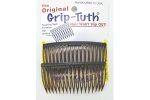GOOD HAIR DAYS Grip-Tuth Kämme – Set mit 2 Seitenkämmen – Haarkämme für alle Haartypen – dekoratives & Haarstyling-Accessoire für Damen (9,5 cm breit)