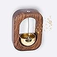 YMYP Shopkeepers Bell - Magnetic Attached Doorbell for Door Opening - Unique Office Ornament and Hanging Decoration for Business Entrance, Fridge Sticker and Barn Door (Black Walnut)