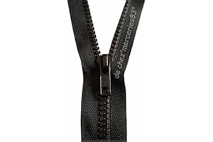 ILC MERCERIE PARADIS Fermeture Éclair 65 cm NOIR - MAILLE 5 mm - Ouvrable Séparable - Largeur 3 cm. (noir, 65 cm)
