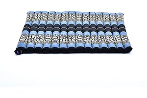 LEEWADEE Zabuton - Tapis Zabuton Traditionnel Enroulable et Fait à la Main, Yoga Mat épais rembourré en kapok