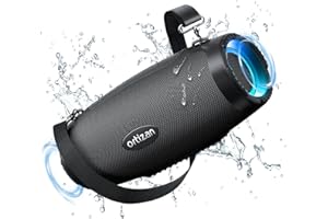 Ortizan Altavoz Grande 100W con Graves Potentes y 12000mah Batería, Altavoz Inalámbrico Portátil Impermeable IPX7, Bluetooth 5.3, hasta 18h de Reproducción, Sonido Estéreo para Fiesta (M8)