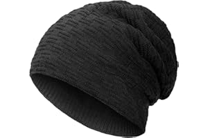 Compagno Gefütterte Mütze Herren Damen Wintermütze Beanie Strickmütze Winter Weihnachten Haube Hat Cap Männer Frauen
