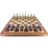Prestij Serisi Ahşap Satran&ccedil; Takımı/Kemik (38cm)