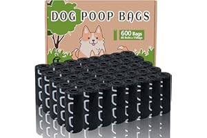 AITODOS TA AiTodos® 600 Stück Hundekotbeutel, Schwarz, Geeignet zum Verlassen des Hauses, Kotbeutel für Hunde - 30 * 21,5 cm, Polyethylen-Material, Tragbar - Hunde Kotbeutel (40 Rollen, 15 pro Rolle)