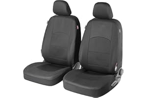 ‎WALSER Walser Auto-Sitzbezug 2 Vordersitzbezüge Derby mit Reißverschluss, Zipp-IT Premium Auto-Schonbezüge für Normalsitze