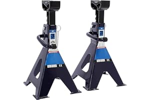 S SUMEX Caballetes para Coches y Otros Vehículos de 3 Toneladas 3000kg Reforzado, con Pasador de Seguridad y Homologado, 2und.