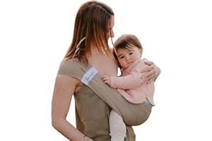 NEOBULLE NéoBulle - HOP'LA - Porte-Bébé d'Appoint - Facile et Léger - Sans Réglage - 100% Coton Bio - Fabriqué en France - De 6 Mois à 3 Ans - Beige, S (34/36)