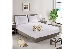 PROTECTOR COLCHON Sabana Bajera 150x190 Ajustable Algodón Transpirable | Bajera Cama 150 Cotton 100% 144 Hilos. | Sábana Bajera 100% Algodón | Sabana Bajera 150x200 Blanco