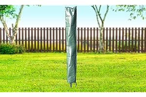 Hyfive Línea de Lavado de Ropa Cubierta giratoria Airer Cubierta Protectora Cubierta jardín de 1,8 m