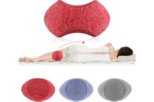 URBANHOMES Kniekissen für Seitenschläfer, Memory Foam Beinkissen mit Bezug abnehmbar Schlafkissen für Rücken, Hüfte, Gelenk, Wirbelsäulen, Schwanger, Schwangerschaftskissen,Lagerungskissen Knie (Korallenrot)