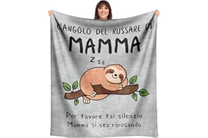 SDOES Regalo Mamma, Regalo Mamma Compleanno, Regali per Mamma Coperta, Festa della Mamma Natale Regali per Mamma da Figlia/Figlio, 130 x 150 cm