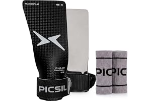 PICSIL Falcon Grips, Kolfiber för Träning med Kalk