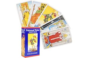 DDFF Tarocchi Classici Rider Waite – Mazzo da 78 Carte – Lettura, Meditazione, Gioco da Tavolo – Per Principianti ed Esperti – Compatto, Portatile, Ottima Idea Regalo