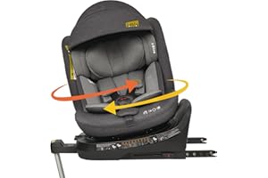 Jovikids i - Size Seggiolino Auto 0-36 Kg, 360° Girevole Seggiolino Auto con Isofix e Gambe di Supporto 40-150cm dalla Nascita a Circa 12 anni