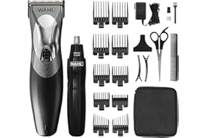 Wahl Clip N Rinse Hair Clipper for Men, Gifts for Him, Head Shaver, Men's Hair Clippers, Nose Trimmers for Men, Cordless Clippers, Washable Head, DIY Haircuts, Easy Home Haircutting