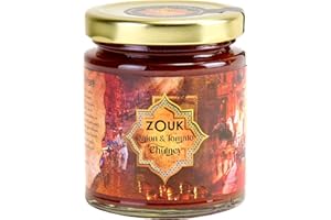 Zouk Onion & Tomato Chutney | Authentic Indian Chutney | Sweet & Spicy | Vegan Friendly (215g)