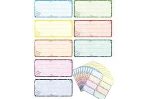 JEJA 80 Szt Naklejek Imiennych Etykieta Samoprzylepna, Etykiety na Książki, dla Dzieci, Szkół i Przedszkoli, Notatniki, Książki