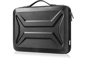 DOMISO 15-16 Inch Laptop Hard Case,Waterproof Shockproof Laptop Sleeve Case Hard Shell,Compatible with Macbook Pro/Lenovo ThinkPad/HP ENVY 15 / Dell XPS 15, Black