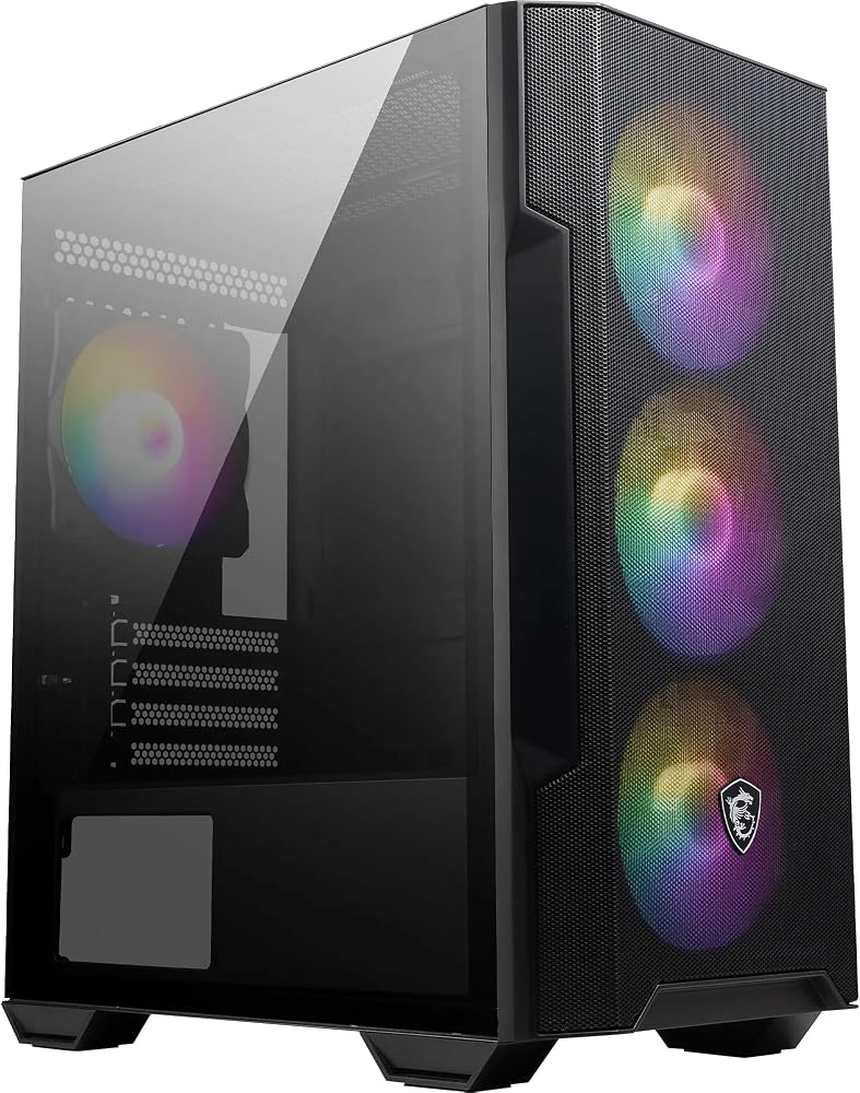 MSI MAG Forge M100R Temperli Cam Mesh 4x120mm ARGB Fan USB 3.2 Micro-ATX Tower Gaming (Oyuncu) Kasa