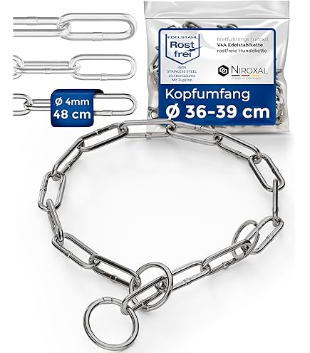 Collare Per Cani Con Catena A Strozzo Con Maglia Salvapelo - Foto 11