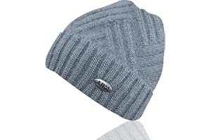 Carimee Beanie Hat for Women, Winter Warm Beanie Hat, Stretchy Soft Knitted Cuffed Hat Fleece Lining, One Size, Gifts for Women/Mom