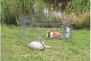 Trixie Natura Outdoor Run Galvanized, 63 x 60 cm