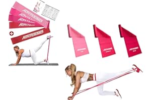 ‎ACTIVEVIKINGS ActiveVikings Valkyrie Bundle - Ideal für Muskelaufbau Fitness Pilates Yoga Gymnastik und Crossfit - Fitnessband Gymnastikband Widerstandsband Trainingsband