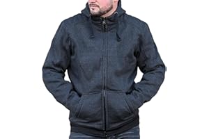 Mycl Turell Motorrad-Hoodie Zipper - Motorradjacke Herren - CE Protektoren, DuPont™ Kevlar® Verstärkung, YKK-Zip, Motorrad Jacke Männer - Motorrad Hoodie - Biker Hoodie - Stylisch & Sicher