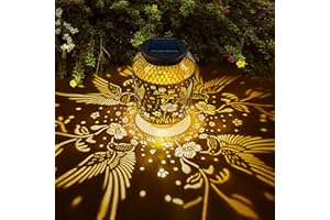 FULIGENT Christmas Gifts for Women Birthday, Hummingbird Solar Garden Ornaments Outdoor, Waterproof Garden Decorations Solar Lanterns Ideal Mothers Day Gifts for Her Mum Grandma, Unique Birthday Presents