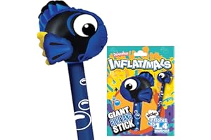 Inflatimals Nadmuchiwane zwierzęta - niebieska ryba chirurg Deluxebase. Gigantyczna dmuchana zabawka z motywem morskiego zwierzęcia. Świetny prezent dla dzieci lub jako element dekoracyjny na