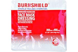 Burnshield Hydrogel Foam Facemask sterile (impacco per uso in caso di ustioni leggere e scottature, 20 x 45 cm) 1012282