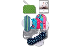 NATISSY Serviette Hygiénique Lavable Bio Coton; Lot de 6 + Sac (S+M) Petite Serviette Hygiénique Lavable Nuit FABRIQUÉE EN UE; Protection Hygienique Lavable Règles; Serviette Periodique Lavable Reutilisable