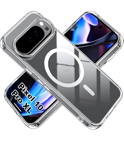 Custodia 3 In 1 + Vetro Protettivo Per Google Pixel 10 / Pro / XL – Cover Trasparente In Silikon, Ricarica Qi