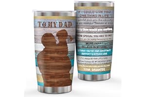 OEAGO Fathers Day Funny Gifts for Dad from Daughter Son, Travel Mug 20 OZ Tumbler with Straws Lids,Fathers Day Presents for Men Dad Grandpa,Dad Birthday Gifts for Christmas Anniversary