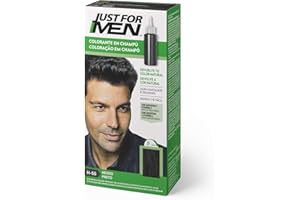 Just For Men Tinte Colorante En Champu Para El Cabello Del Hombre. Negro. H-55