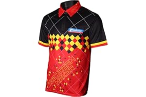 UNICORN Darts Koszula, Authentic Dimitri "The Dream maker" Van Den Bergh, oddychający poliester i nieszyty zamek błyskawiczny, rozmiary od L do XXXL