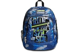 Seven Zaino Scuola Advanced, Zaino Doppio Scomparto Con Tasca Porta PC Portatile / Tablet, Tasca Porta Borraccia, Scuola & Tempo libero, Bambini e Ragazzi