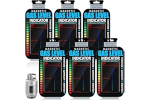 PRITOK 6 Pcs Gas Bottle Level Indicator: Reusable Magnetic Gas Level Indicator, Propane Butane LPG Fuel Gas Tank Level Indicator, Accurate and Reliable Magnetic Gas Bottle Level Indicator