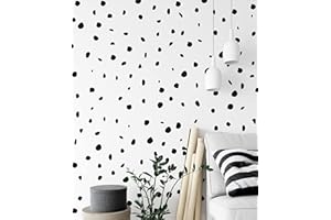 QuoteMyWall 9 Sheets Polka Dot Wall Stickers For Bedrooms Dalmation Dalmatian Spot Polka Dot Wall Stickers Childrens Kids Decor Decals Irregular Animal Stickers Home Nursery 216 Pack