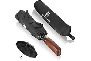 LOGAN & BARNES Parapluie Homme Luxe - Parapluie Pliant - Parapluie anti Tempete jusqu'à 140 km/h Parapluie Resistant - Parapluie isotoner Modèle Dublin