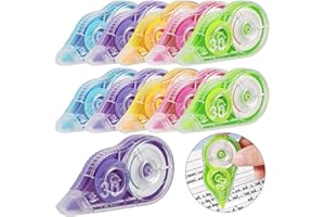 Nadinsta 10 Pièces 30m x 5mm Rubans Correcteurs, 5 Souris Correcteur Blanc Ruban, Roller de Correction avec Capuchon Protecteur pour Effacer Corriger Fournitures Scolaires école Bureau