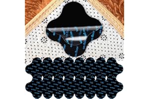 Bewudy 16 Pcs Rug Anti Slip Grippers Rug Grip, 8cm/3.15inch Large Size Carpet Grippers, Non Slip Rug Pads To Keep Your Area Rug Flat on Hardwood Floors and Tiles