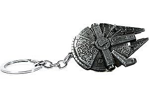BEAUX BIJOUX Accessories - Palladium Millennium Falcon Key Chain - Starship Key Ring - Merchandise