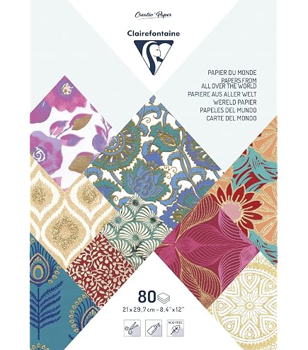 Clairefontaine Pollen 50 Feuilles A4 120g Blanc Irisé - Papier Premium Correspondance