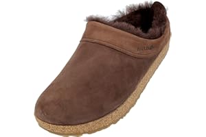 HAFLINGER zoccolo in pelle di agnello Snowbird pantofola in feltro